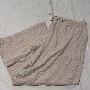 Cream pajama pants